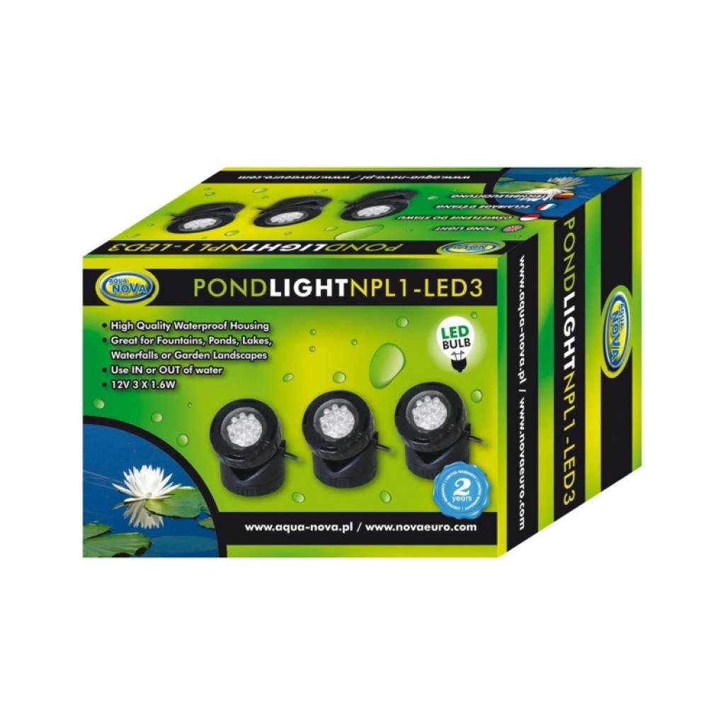 Teichbeleuchtung 3x1,6W LED